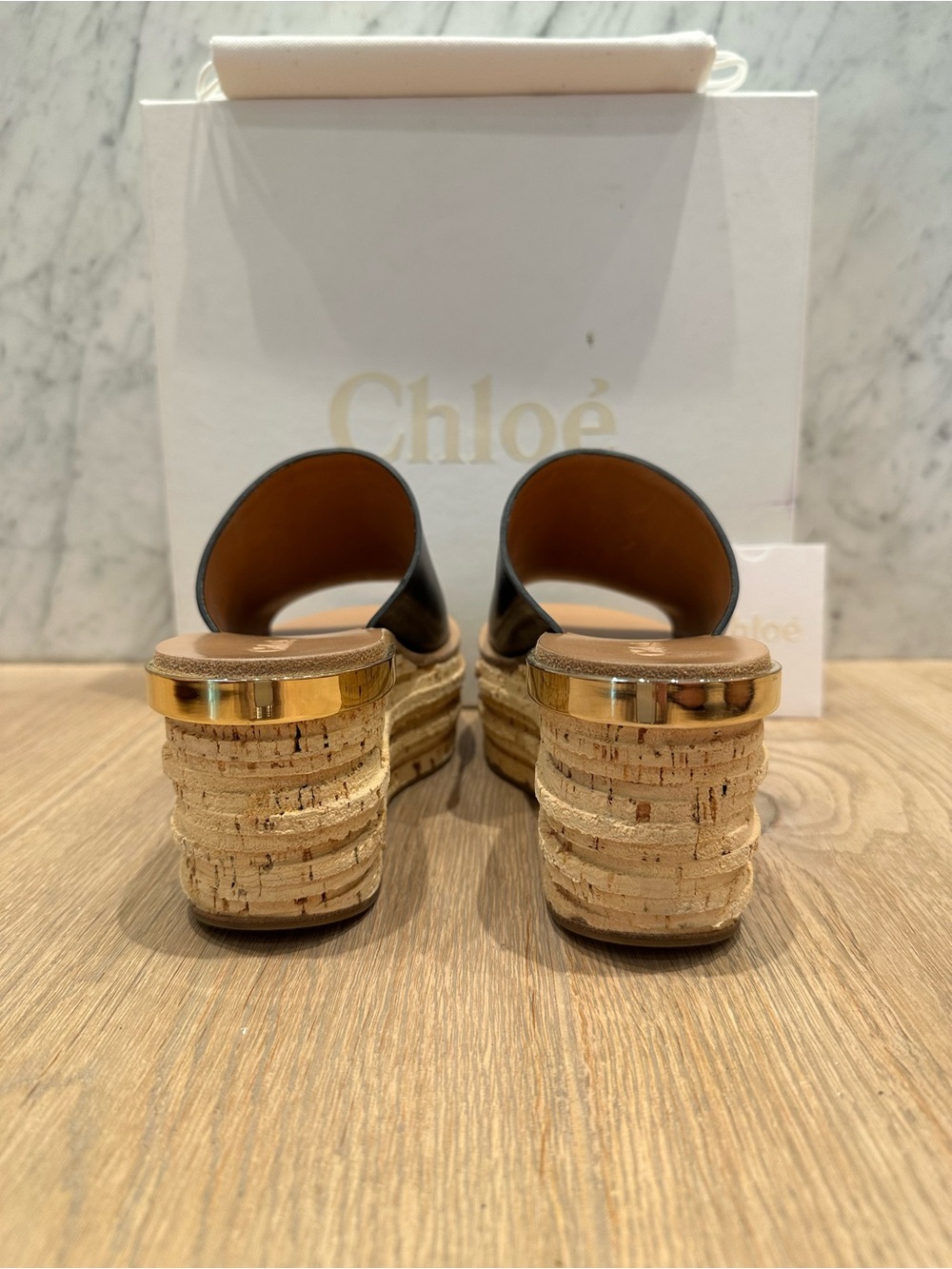 Chloe Cork Flatform - Picture 5 of 12